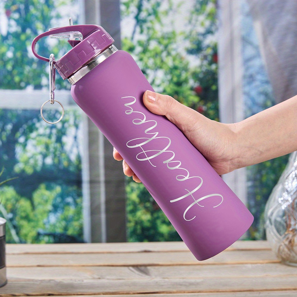Home Gym Outdoor - Borraccia Personalizzabile con Nome: Bottiglia d'Acqua