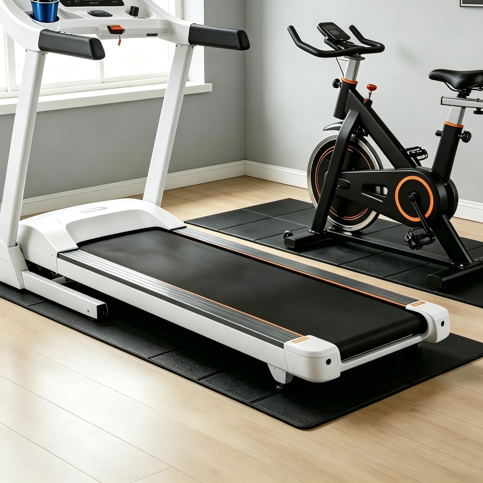 Home Gym Leg - Tappetini per tapis roulant antiscivolo, assorbenti