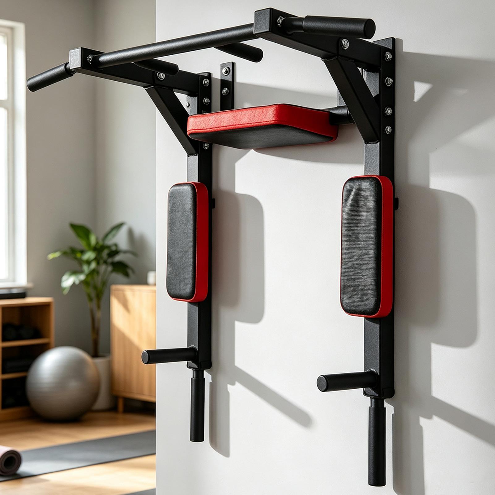 Home Gym Leg - Barra per trazioni a parete, sbarra