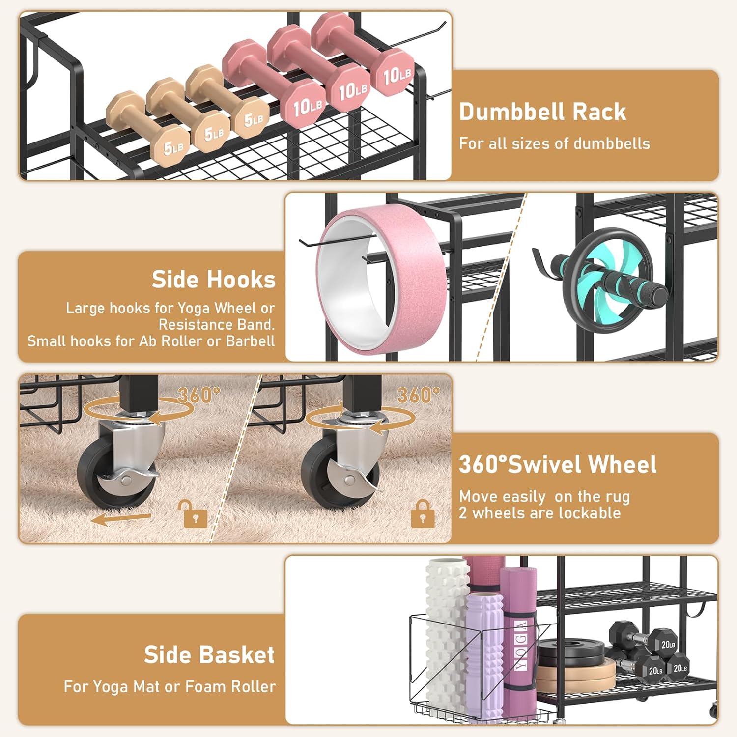 Organizzatore per Palestra Dom - Home Gym Equipments recensione e prezzo
