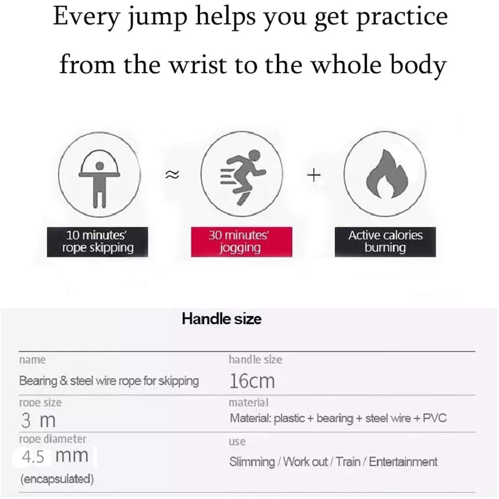 Corda per saltare con manici i - Jump Rope Bearing recensione e prezzo