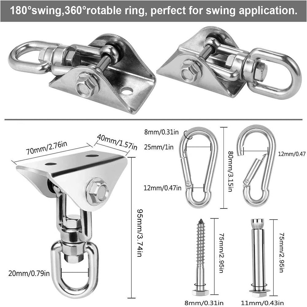 Ganci per grucce oscillanti re - Yoga Trapeze Swing recensione e prezzo